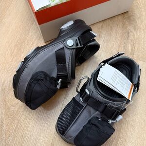 NWT CROCS x Beams Black Gray All Terrain Outdoor Clogs Shoes Men's 5 Women's 7